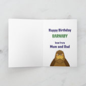 ハッピーバースデービグフートユーレジェンドおもしろい 招待状 (内部)