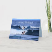 ハッピーバースデービッグアイランドハワイサーファー カード (正面)