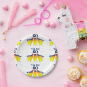 ハッピーバースデービッグ60 ペーパープレート (パーティー)