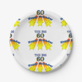 ハッピーバースデービッグ60 ペーパープレート (正面)