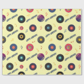 ハッピーバースデービニール恋人 ラッピングペーパー (フラット)