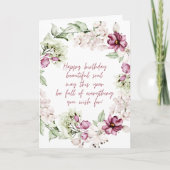 ハッピーバースデービューティフルソウルフローラリースカード シーズンカード (正面)