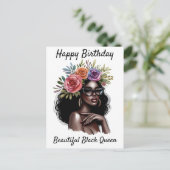 ハッピーバースデービューティフルブラッククイーンメラニンシアスタ シーズンポストカード (スタンド正面)