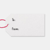 ハッピーバースデービーグルハート漫画 ギフトタグ (裏面横)