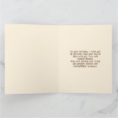 ハッピーバースデービーグル犬の足跡 カード (内部)