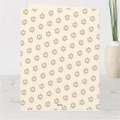 ハッピーバースデービーグル犬の足跡 カード (裏面)