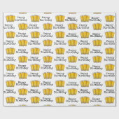 ハッピーバースデービーズオンホワイト ラッピングペーパー (フラット)