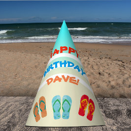 ハッピーバースデービーチカスタムパーティー パーティーハット