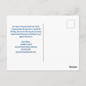 ハッピーバースデービーチカンパニー カスタムコースト ポストカード (裏面)