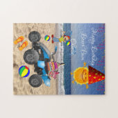 ハッピーバースデービーチバムケーキハットサンサンド ジグソーパズル (横)