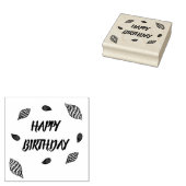 ハッピーバースデービーチパーティーシーシェルズゴムスタンプ ラバースタンプ (押印)