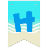 ハッピーバースデービーチパーティー バンティングフラッグ (第2の旗)