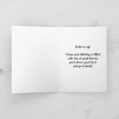 ハッピーバースデービールマググランジオンレッド抽象芸術 カード (内部)