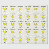 ハッピーバースデービール応援の包装紙 ラッピングペーパー (フラット)