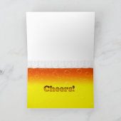 ハッピーバースデービール カード (内部)