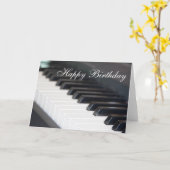 ハッピーバースデーピアノカード カード (黄色い花)