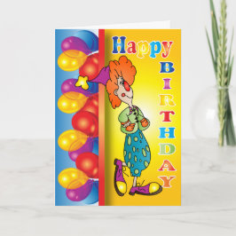 ハッピーバースデーピエロ カード