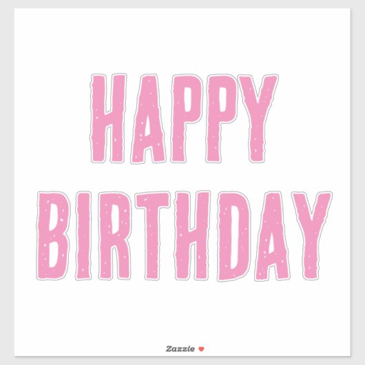 ハッピーバースデーピガーリーックカスタムスカラー2025 はっきりした シール (シート)