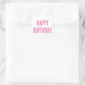 ハッピーバースデーピガーリーックカスタムスカラー2025 はっきりした スクエアシール (バッグ)