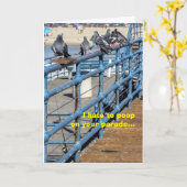 ハッピーバースデーピジョンズカード カード (黄色い花)