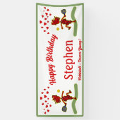 ハッピーバースデーピックボールテーマ 横断幕 (縦)