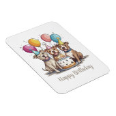 ハッピーバースデーピットブルドッグ マグネット (右側)