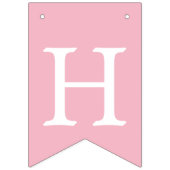 ハッピーバースデーピンクと金ゴールドバナー バンティングフラッグ (第2の旗)