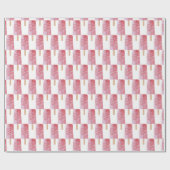 ハッピーバースデーピンクのポピクル ラッピングペーパー (フラット)