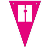 ハッピーバースデーピンクケーキポップふりかけるパーティー バンティングフラッグ (第2の旗)