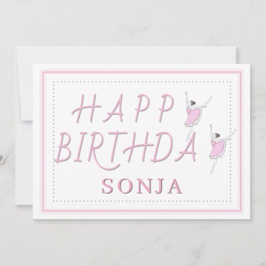 ハッピーバースデーピンクバレリーナ (正面)