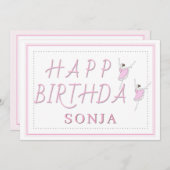 ハッピーバースデーピンクバレリーナ (正面/裏面)