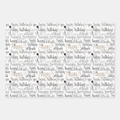 ハッピーバースデーピンクパープグラデーションル ラッピングペーパーシート (正面2)