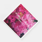 ハッピーバースデーピンクフラワーズ名前をカスタムする (コーナー)