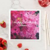 ハッピーバースデーピンクフラワーズ名前をカスタムする (インサイチュ)