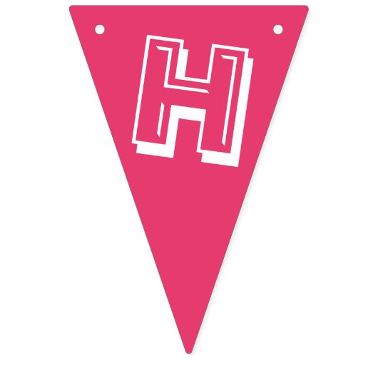 ハッピーバースデーピンクフロステッド動物クッキーサーカス バンティングフラッグ (第2の旗)