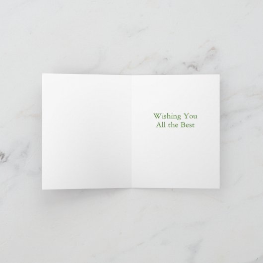 ハッピーバースデーピンクフローラ折り畳みノートカード ノートカード (内部)