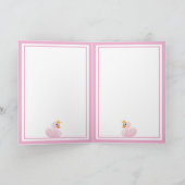 ハッピーバースデーピンクプリンセススワンの白 カード (内部)