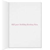 ハッピーバースデーピンクホワイトエレガントケーキ (内側 (右))