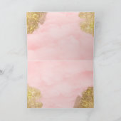 ハッピーバースデーピンクユニコーンガールズウィメンズ サンキューカード (内部)