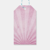 ハッピーバースデーピンク色のシャブな肌触り ギフトタグ (裏面)