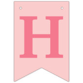 ハッピーバースデーピンク軸索パーティー バンティングフラッグ (第2の旗)