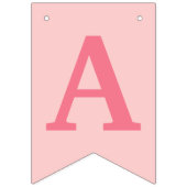 ハッピーバースデーピンク軸索パーティー バンティングフラッグ (第3の旗)