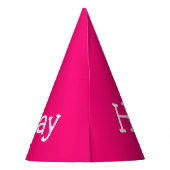 ハッピーバースデーピンク パーティーハット (裏面)