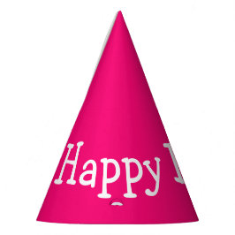 ハッピーバースデーピンク パーティーハット