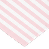 ハッピーバースデーピンク&ホワイトストライプテーブルランナー ショートテーブルランナー (コーナー)