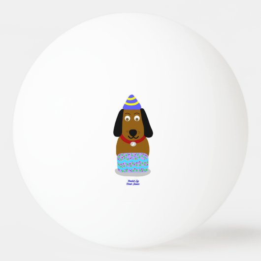 ハッピーバースデーピンポンボール 卓球ボール (正面)