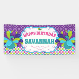 ハッピーバースデーピーコックパーティー 横断幕