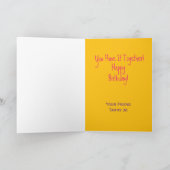 ハッピーバースデーファッション明細書誕生日カード カード (内部)