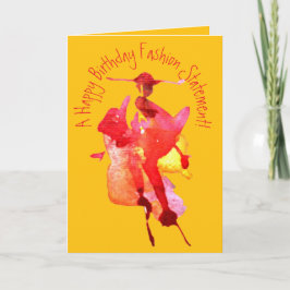 ハッピーバースデーファッション明細書誕生日カード カード