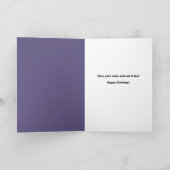 ハッピーバースデーファットキャットケーキ付き顔リッキング シーズンカード (内部)